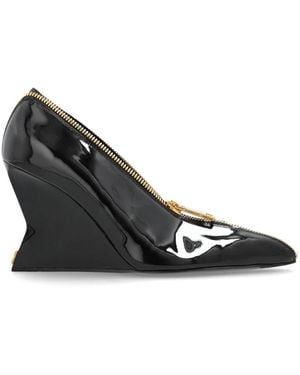 Balmain Zip Wedge Pumps - Zwart