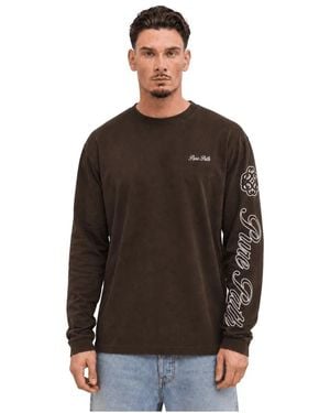 Pure Path Long Sleeve T-Shirts - Brown