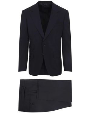 Tom Ford Single Breasted Suits - Azul