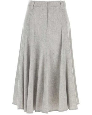 Brunello Cucinelli Midi Skirts - Grijs