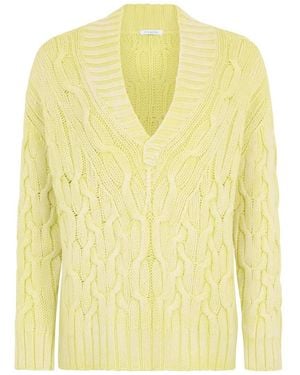 Malo V-Neck Knitwear - Amarillo