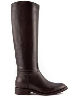 Julie Dee High Boots - Brown