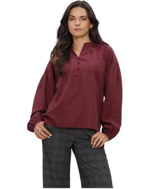 SELECTED Overhemden ,Rood Blouses Slwdonna Ls Shirt