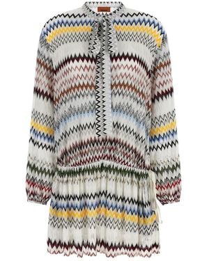 Missoni Short Dresses - Metallic