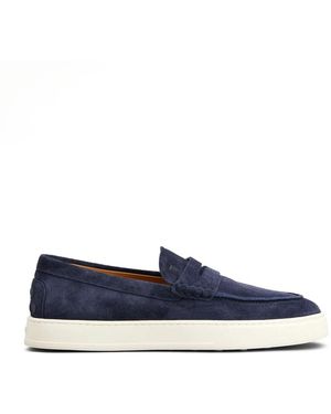 Tod's Schoenen ,Blauw ,Leer Loafers