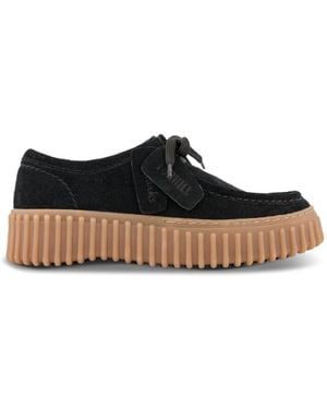 Clarks Premium Wildleder Komfortschuhe - Schwarz