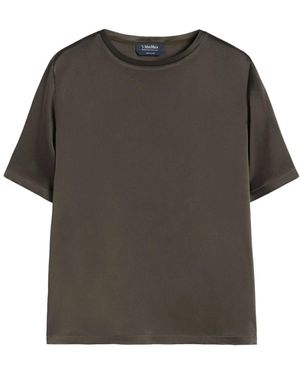 Max Mara Grünes Rebby T-Shirt - Grau