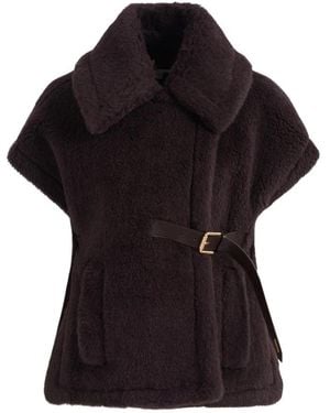 Max Mara Jassen ,Bruin ,Wol Newabavo Cape - Zwart
