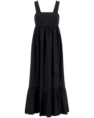 Zimmermann Midi-Kleid Mit Bestickten Schleifendetails - Schwarz