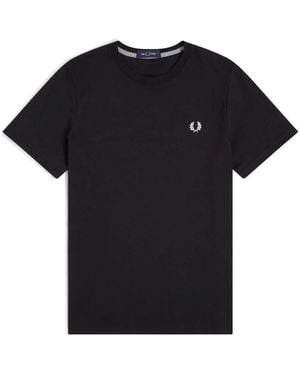 Fred Perry T-Shirt Met Ronde Hals - Zwart
