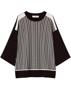 Lanvin Round-Neck Knitwear - Negro