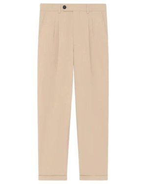 Drole de Monsieur Straight Trousers - Natural