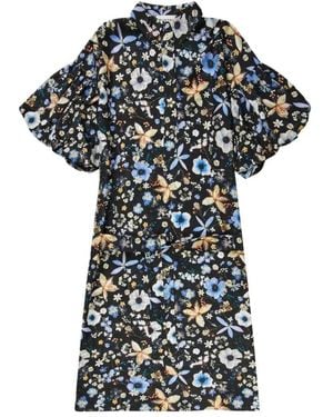 Munthe Kleedjes ,Veelkleurig ,Katoen Palmetto Dress - Zwart