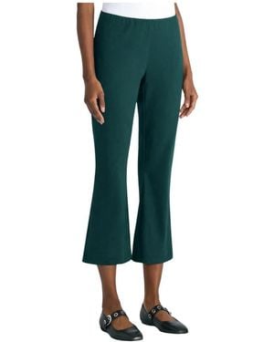 Liviana Conti Cropped Trousers - Green