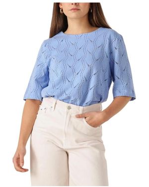 Object Truien & Vesten ,Blauw ,Katoen Objava 2/4 Lo O-Neck Top