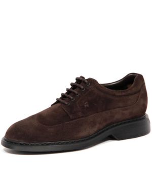 Hogan Laced Shoes - Brown