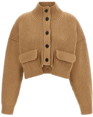 KHAITE Cardigans - Marrón