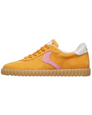 Voile Blanche Suede Sneakers Ines - Oranje