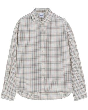 Aspesi Oversized Geruit Overhemd - Grijs