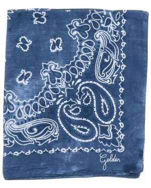 Golden Goose Silky Scarves - Blue