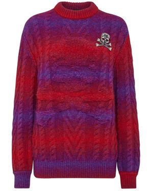 Philipp Plein Round-Neck Knitwear - Rojo