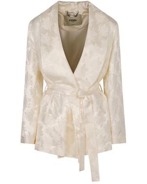 Fendi Light Jackets - Natural