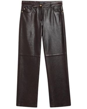 Max Mara Leather Trousers - Gris