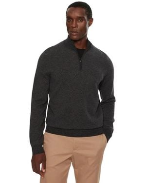 BOSS Rollkragenpullover - Schwarz