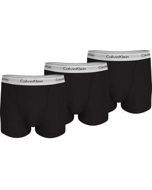 Calvin Klein Ondergoed ,Zwart ,Relaxed Fit Trunk 3Pk