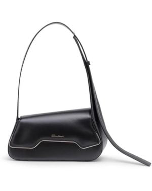 Santoni Leather Thepluto Bag - Black