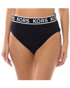 Michael Kors Bikinislip Met Hoge Taille Voor Mm2M512 - Blauw