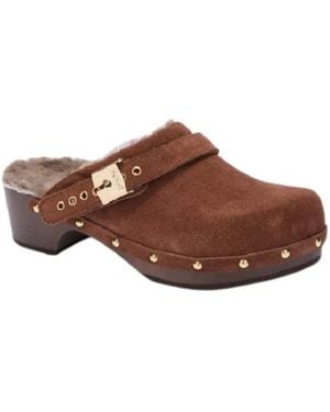 Scholl Clogs - Brown