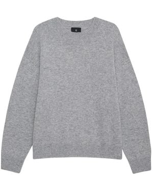 Anine Bing Heather Lee Crew Sweater - Grau