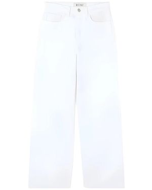 Rohe Wide Leg Denim Jeans - Weiß
