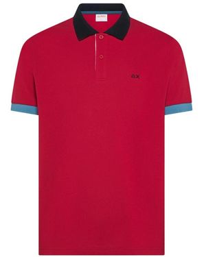Sun 68 Polo Shirts - Red