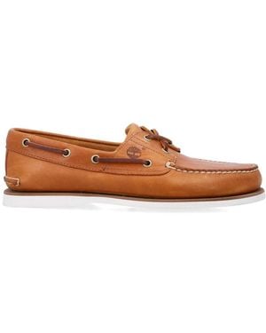 Timberland Schoenen ,Bruin ,Leer Klassieke 2-Oog Boot Schoenen