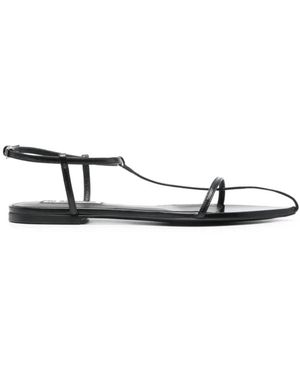 Jil Sander Schwarze Cage Sandalen