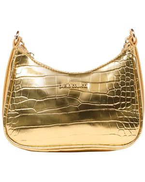 carlo colucci Schoudertas Met Krokodilleneffect - Metallic
