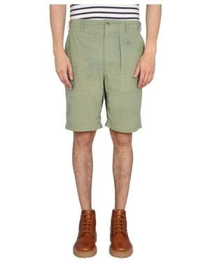 Engineered Garments Korte Broeken ,Groen ,Katoen Fatigue Short