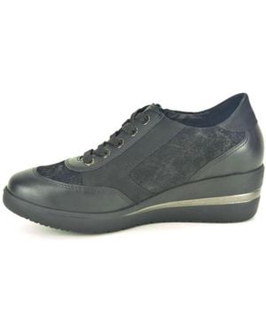 Mephisto Zwart Combi N.+Tiret Spiez - Grijs