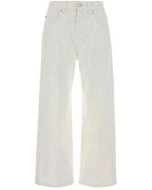 Brunello Cucinelli Straight Fit Jeans - White