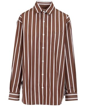 Matteau Overhemden ,Bruin ,Katoen Shirts