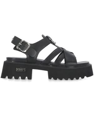 Cult Flat Sandals - Black