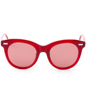 Thom Browne Accessoires ,Rood ,Acetate Cateye Zonnebril