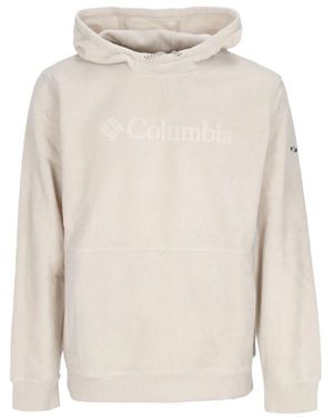 Columbia Dunkler Stein Herren Hoodie Mit Kapuze - Weiß