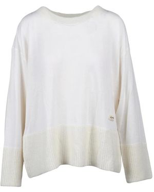 ARMANI EXCHANGE Truien & Vesten ,Wit ,Wol Pullover Met Ronde Hals