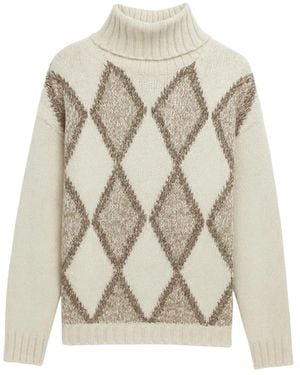 Clips Diamant Pullover - Natur