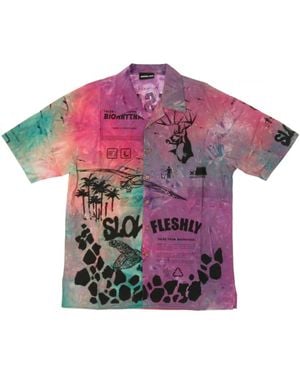 Mauna Kea Short Sleeve Shirts - Purple