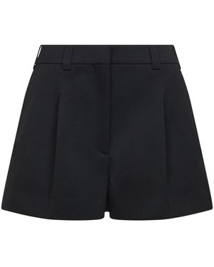 Givenchy Korte Broeken ,Zwart ,Katoen Pleated Shorts