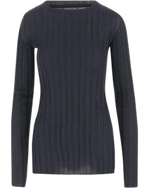 Carven Round-Neck Knitwear - Blue